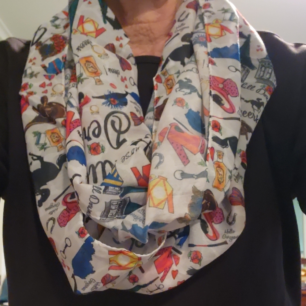 Kentucky Derby Infinity Scarf - Picture 6 of 7